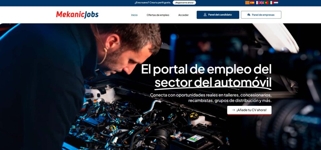 Empleo en el mundo del motor: descubre MekanicJobs